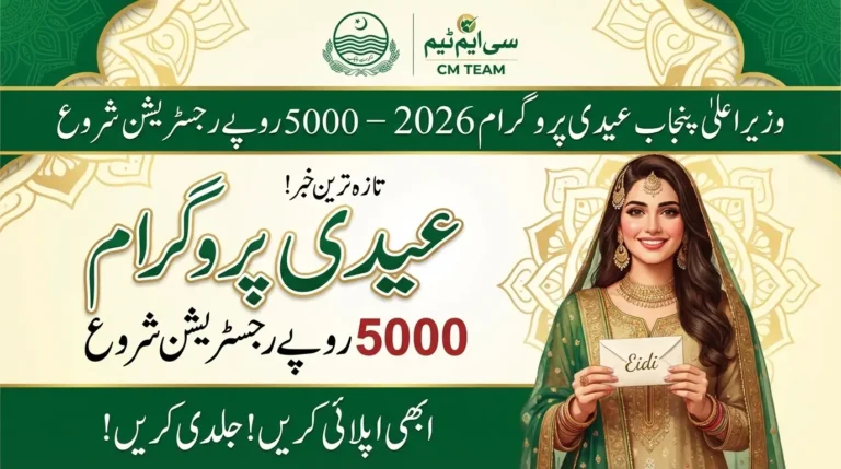 Maryam Nawaz Eidi Program 2026 – Rs. 5000 Registration Starts
