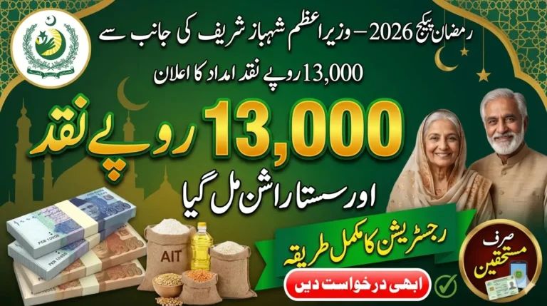PM Ramadan Package 2026 Online Check: Verify CNIC for 13000 & Rashan Subsidy Today